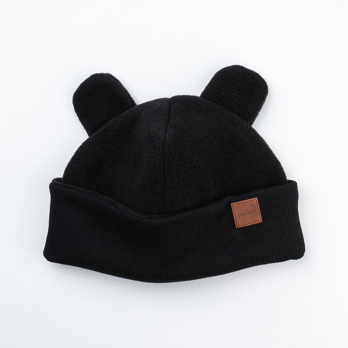 Black Baby Hat & Bib 2-in-1