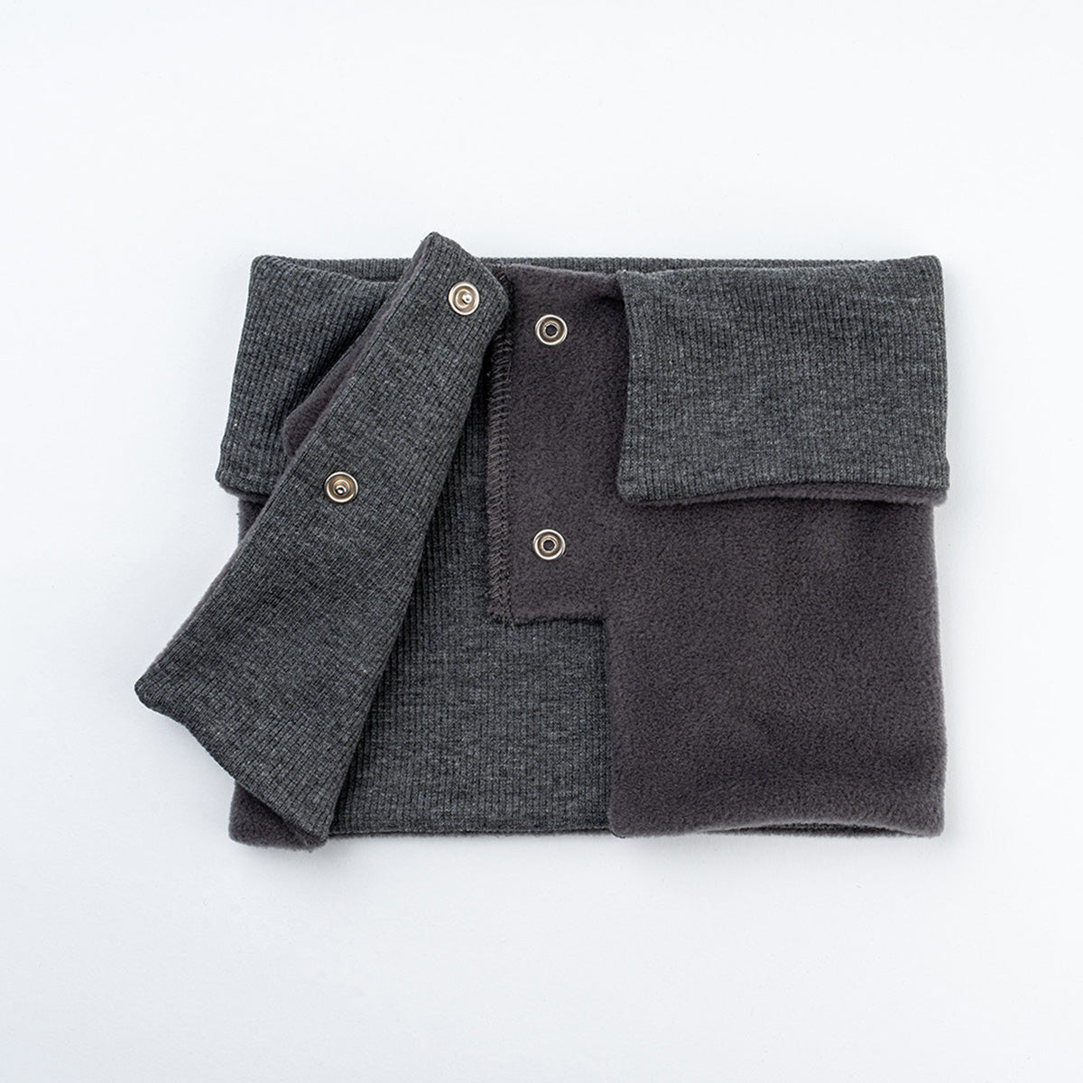 Anthracite Baby Hat & Bib 2-in-1