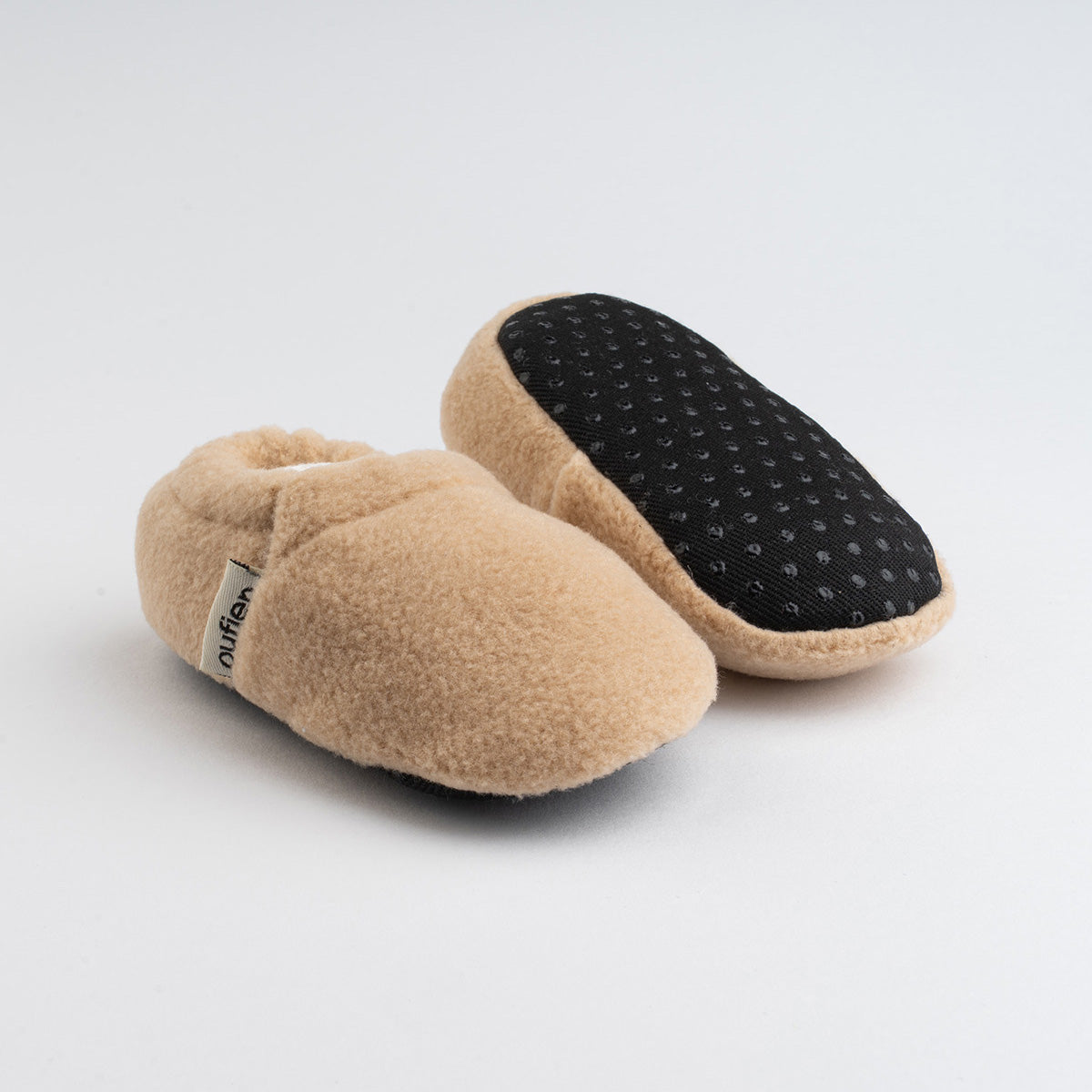 Beige Short Neck Baby Booties