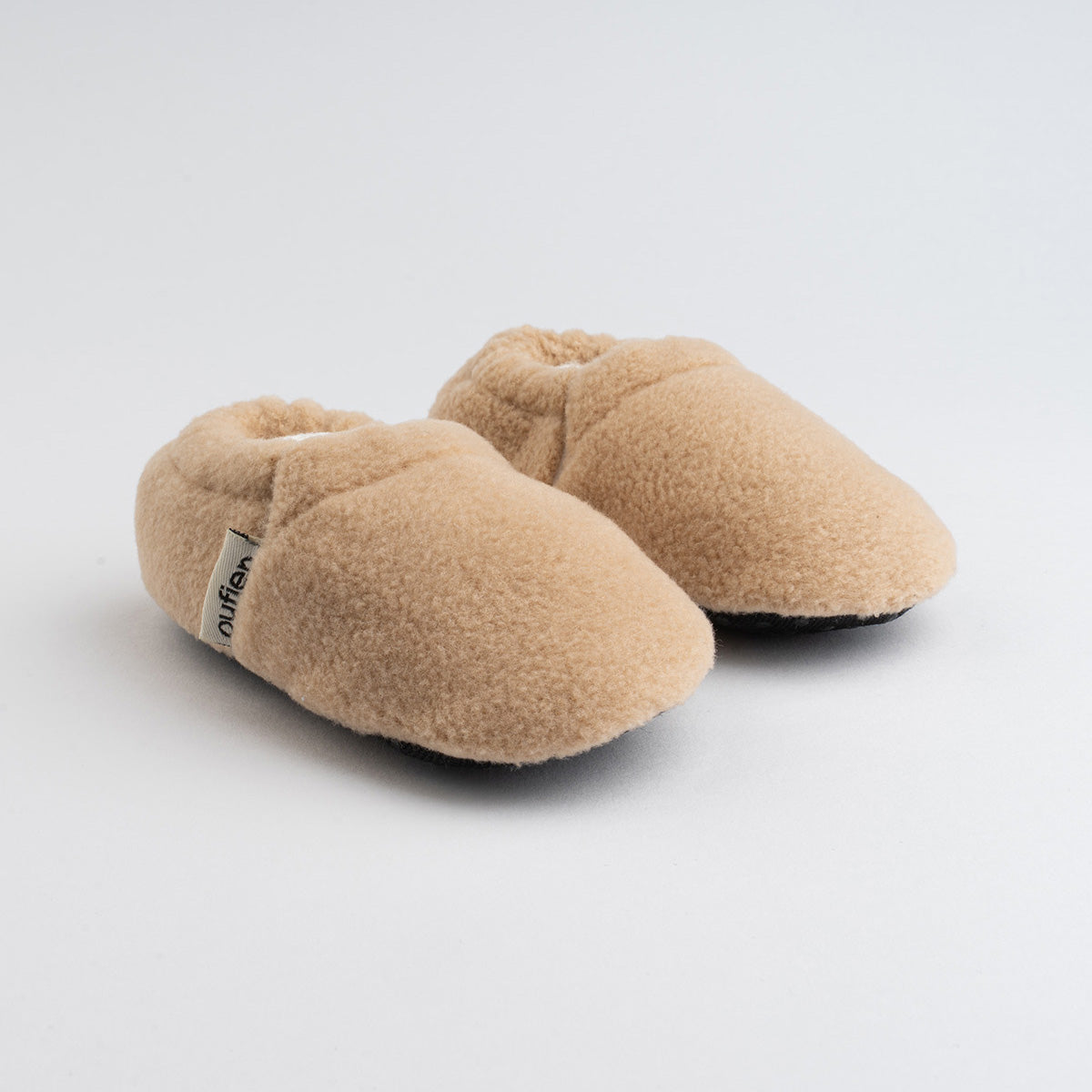 Beige Short Neck Baby Booties