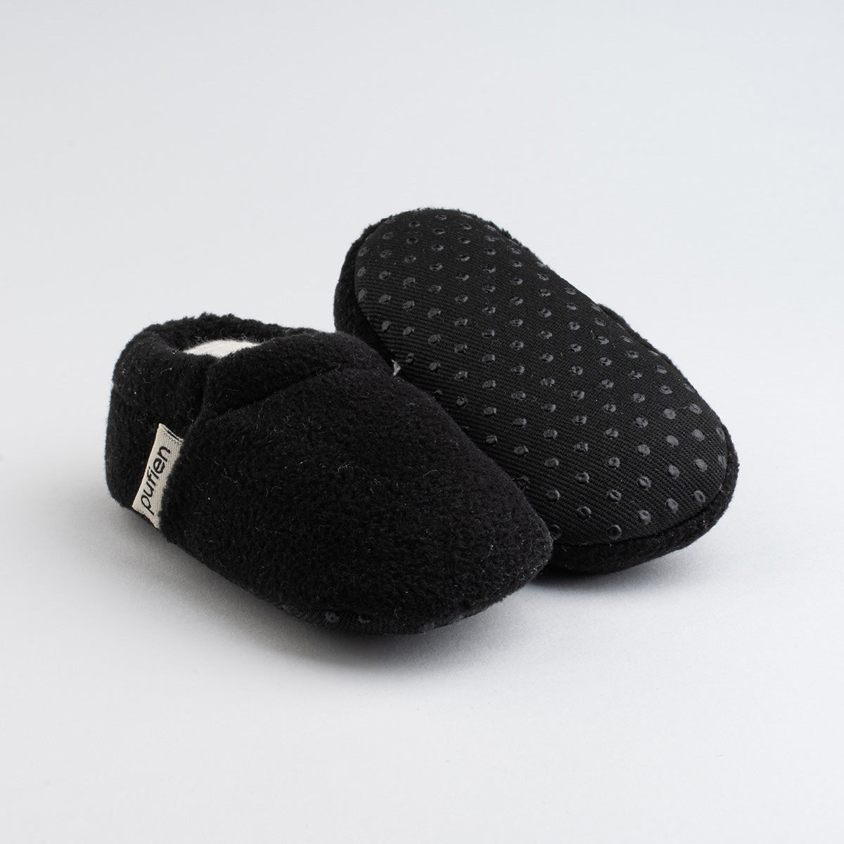 Black Short Neck Baby Booties