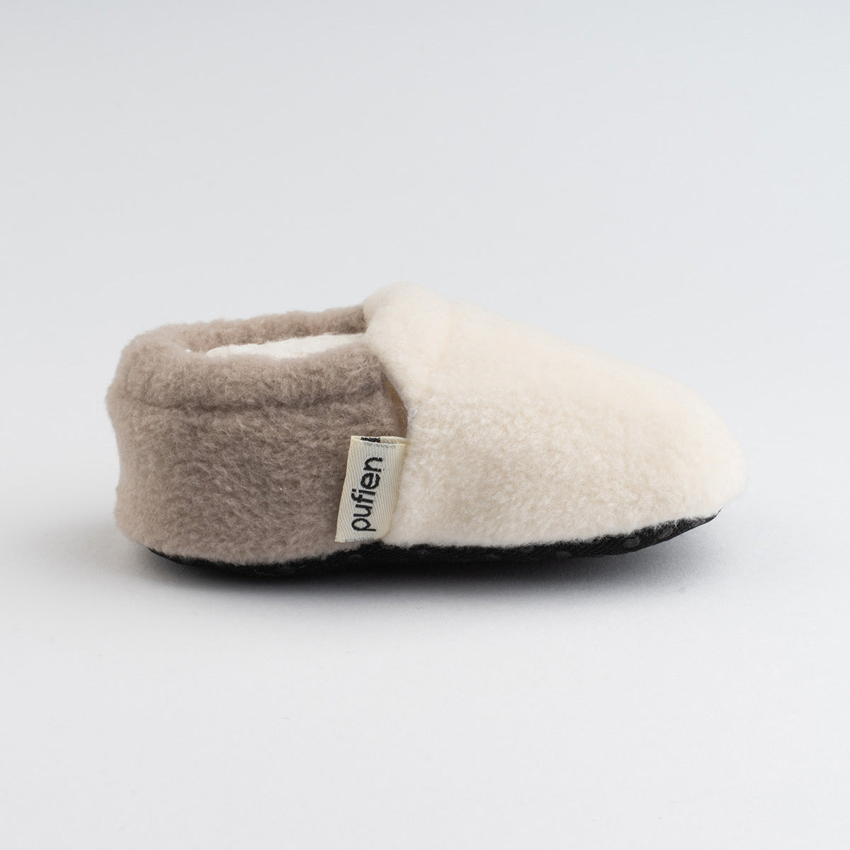 Mink - White Short Neck Baby Booties