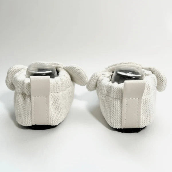 Rabbit Design Summer Baby Booties - White
