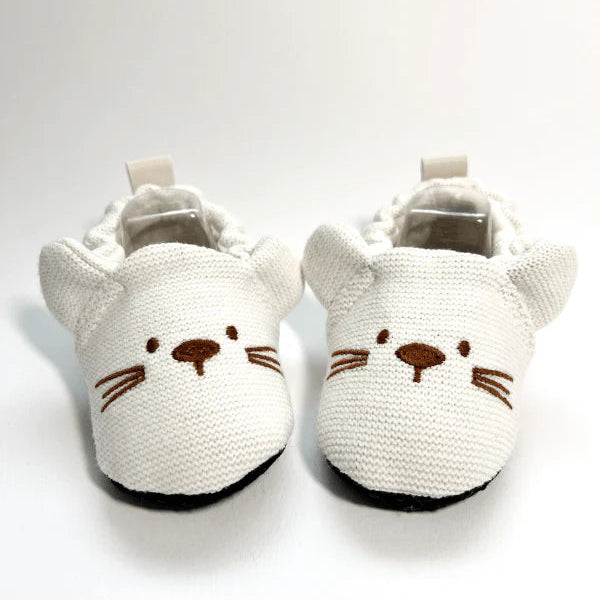 Rabbit Design Summer Baby Booties - White