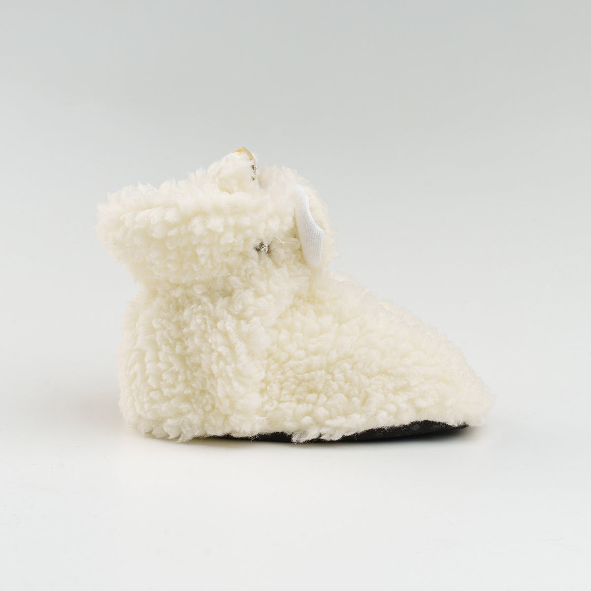 White Fluffy Baby Booties