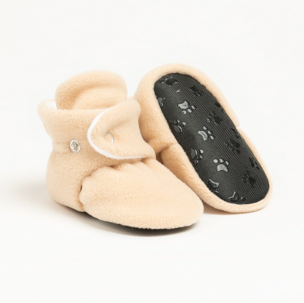 Beige Fleece Booties