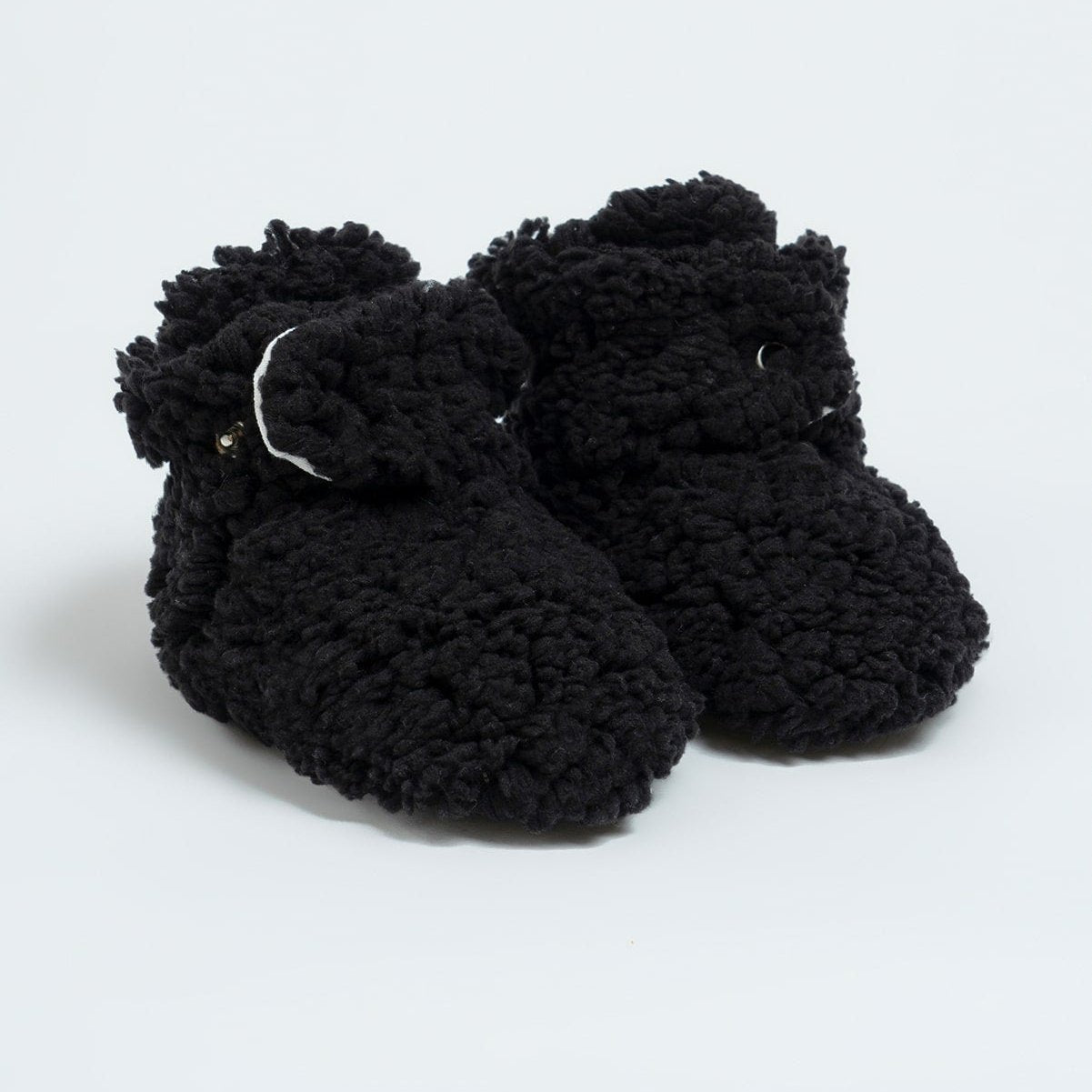  Black Fluffy Booties