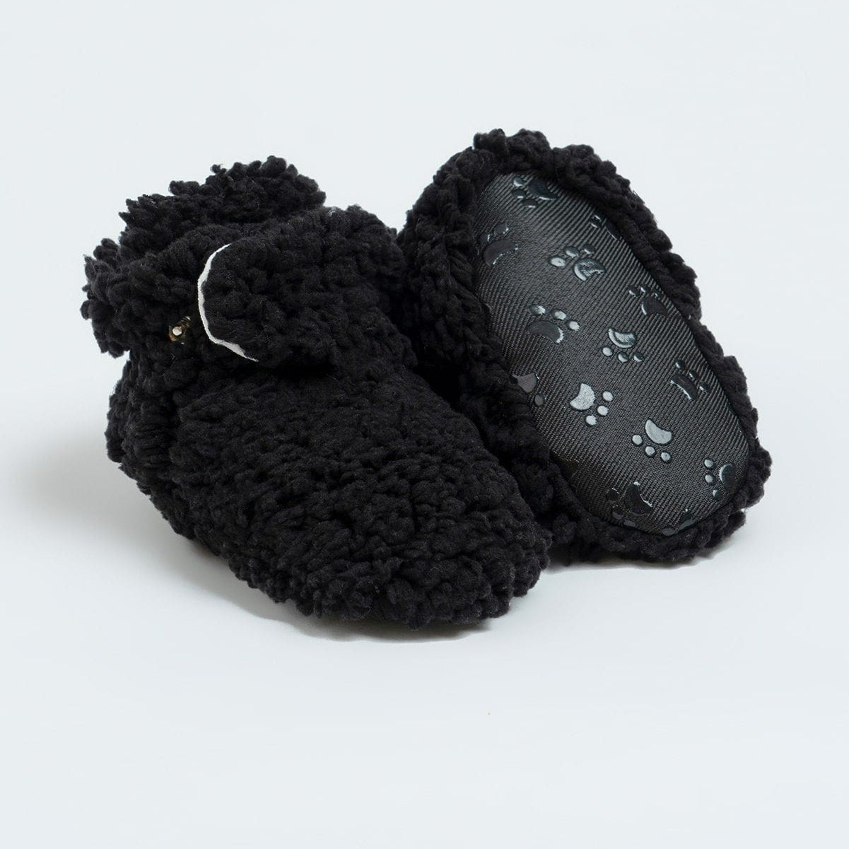 Black Fluffy Booties