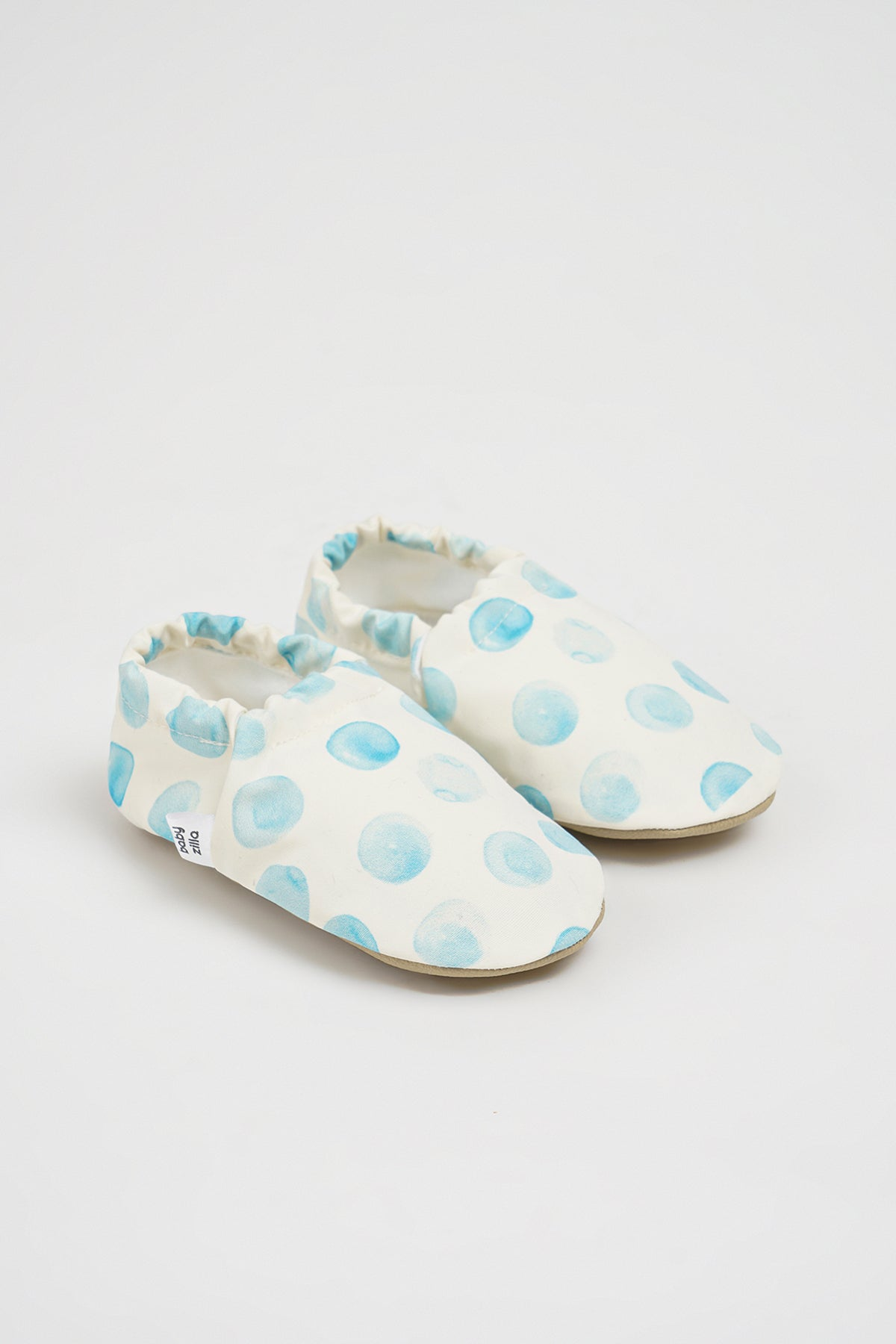 Blue Polka Dot Summer Slipper