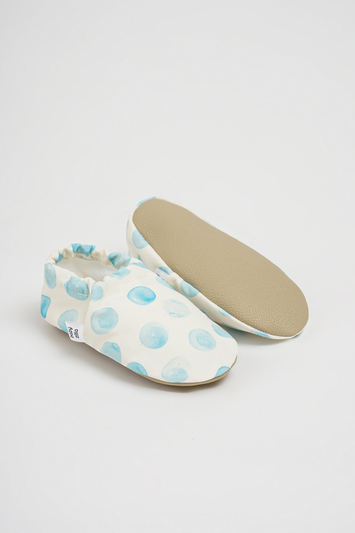 Blue Polka Dot Summer Slipper