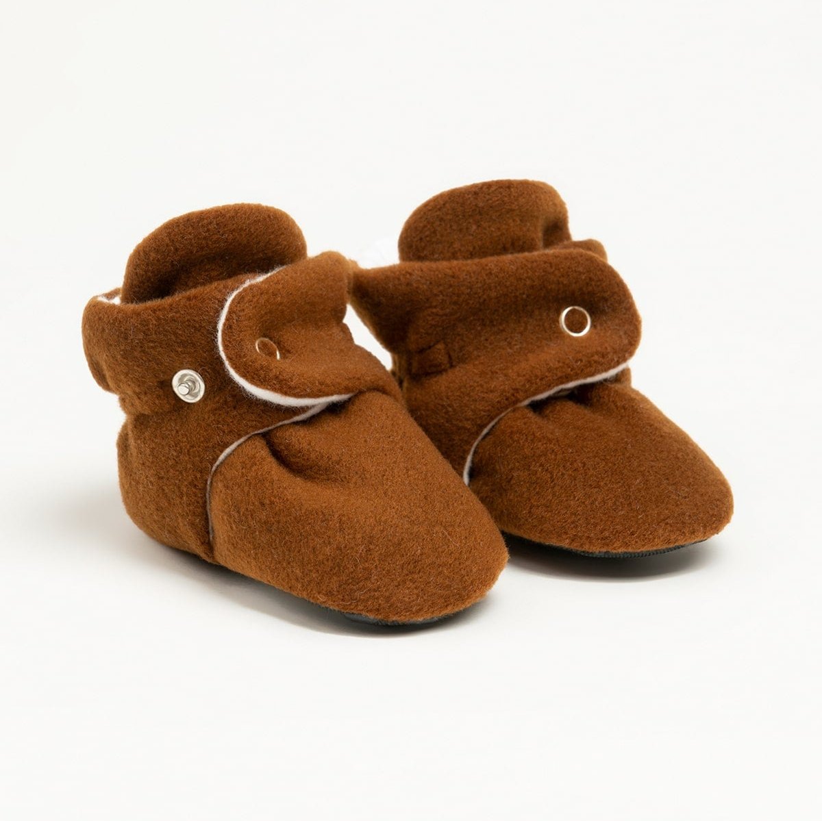 Brown Fleece Booties