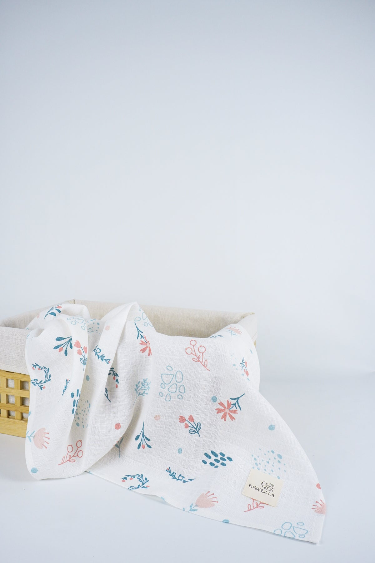 Floral Patterned Multi-Purpose Muslin Cover