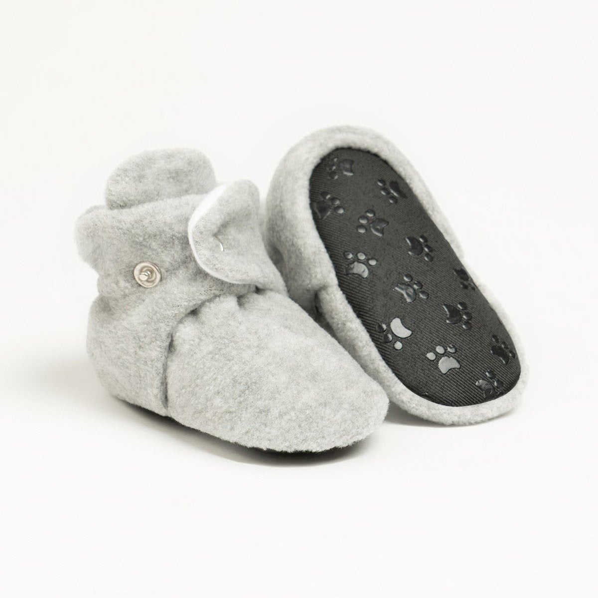 Grey Fleece Booties