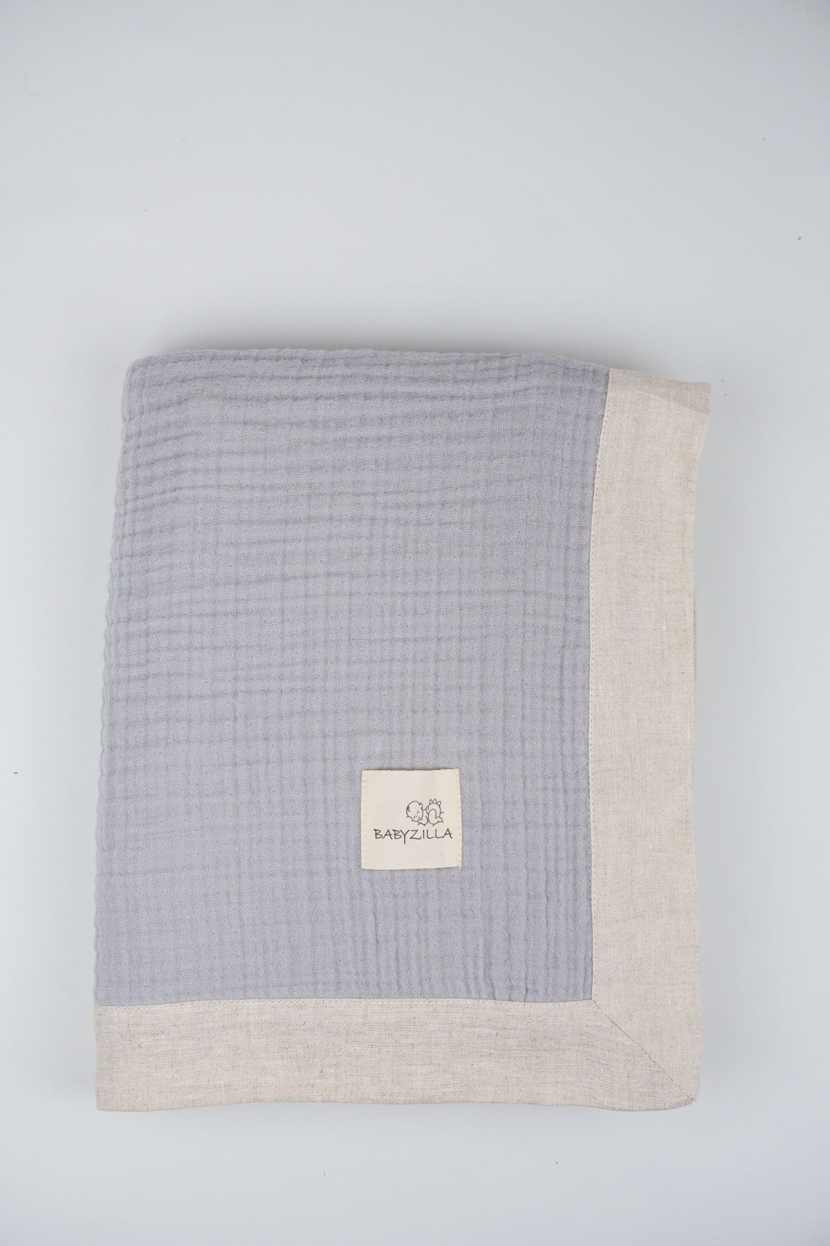 Grey Organic Muslin Baby Blanket