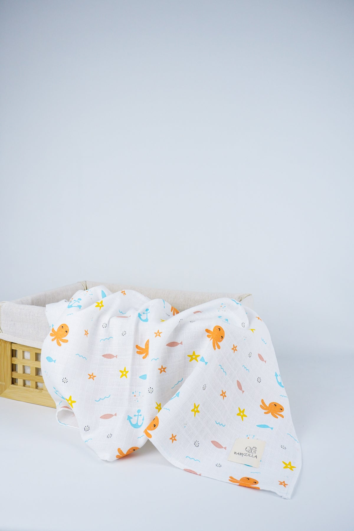 Multi-Purpose Muslin Cover with Sailor Pattern