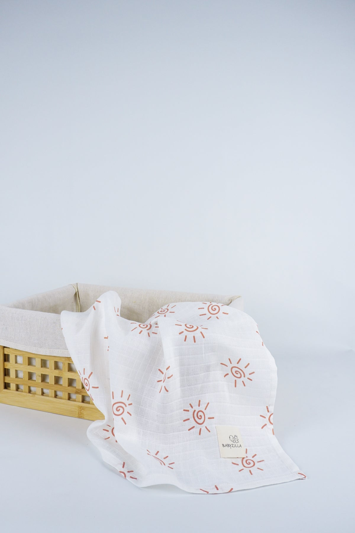 Multi-Purpose Muslin Cover with Sun Pattern