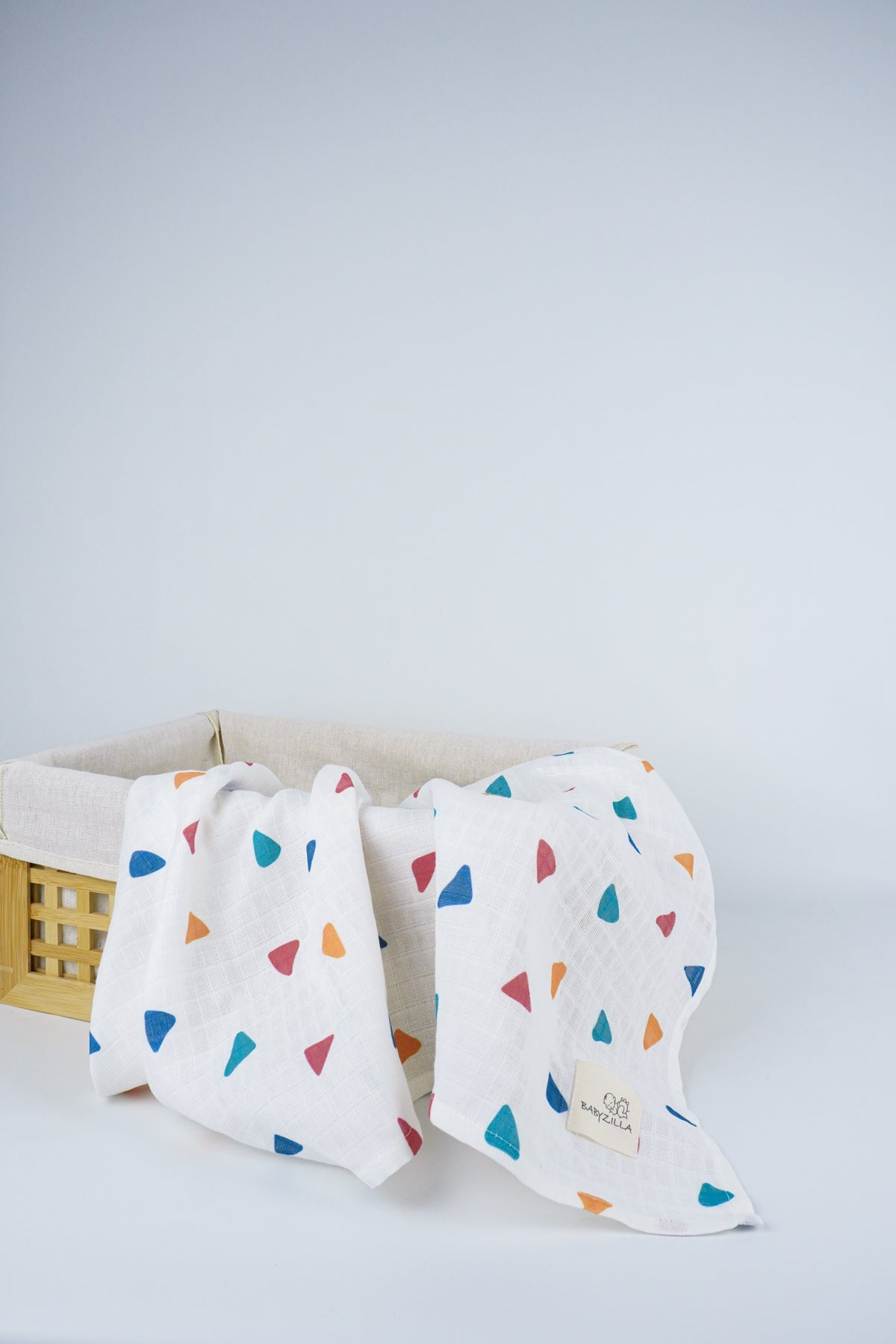 Multi-Purpose Muslin Cover with Triangle Pattern