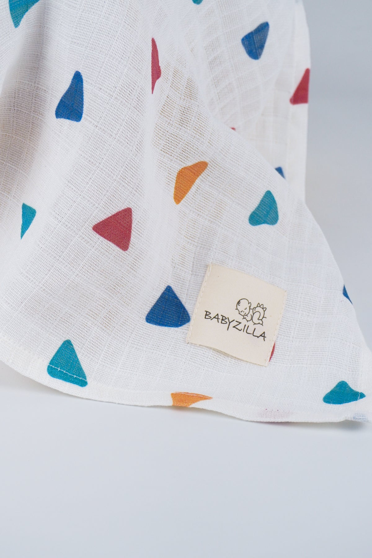 Multi-Purpose Muslin Cover with Triangle Pattern