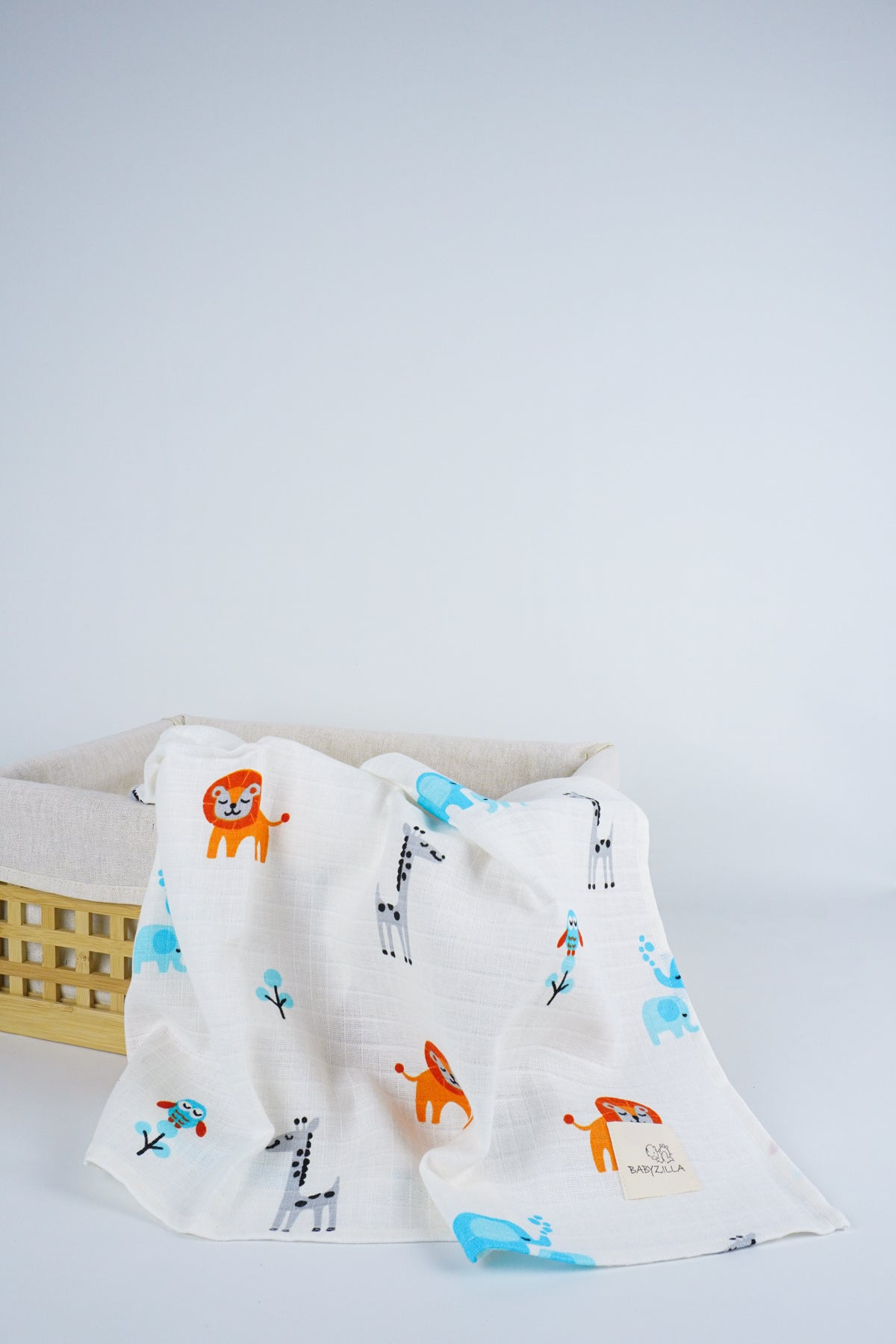 Safari Patterned Multi-Purpose Muslin Cover