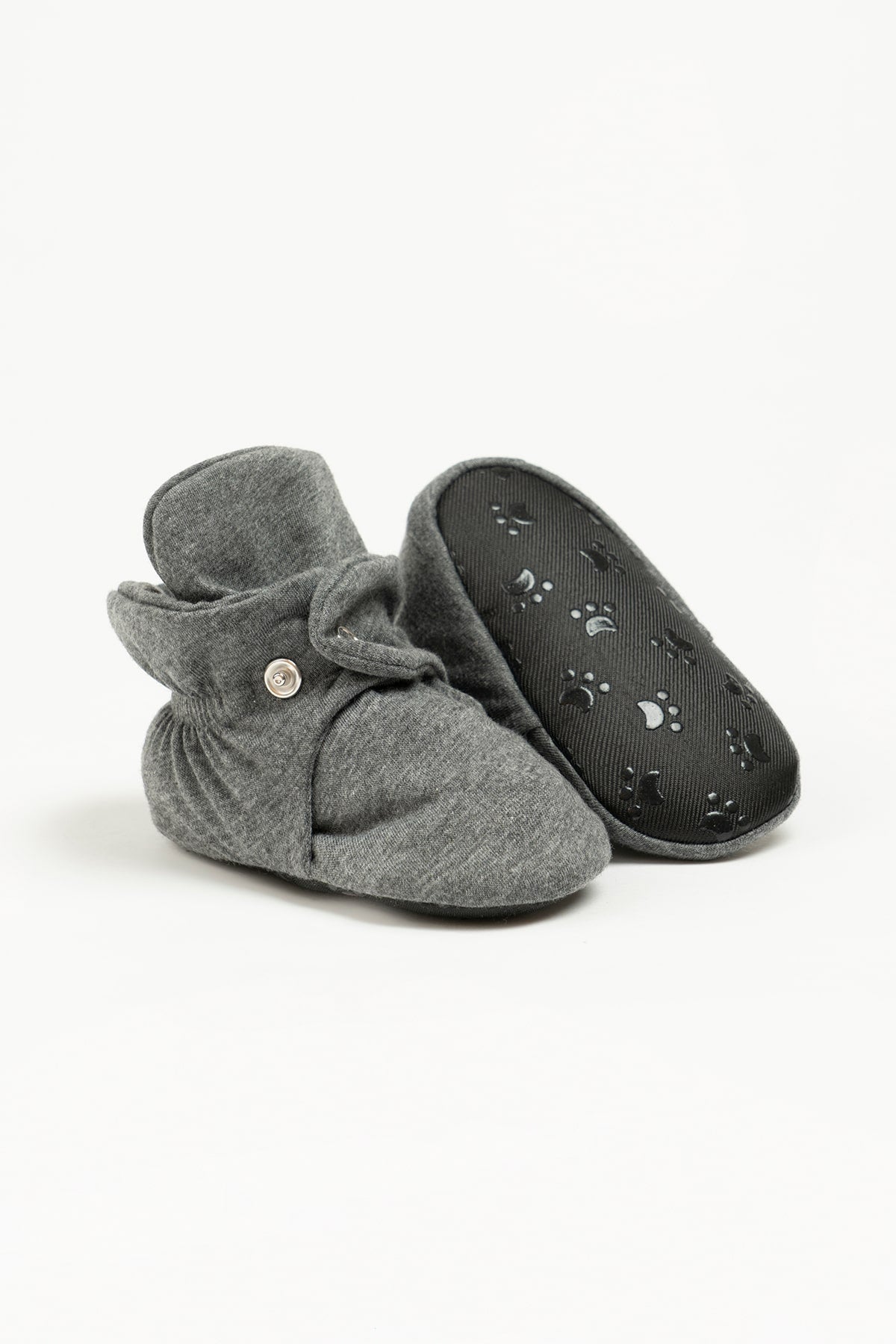 Summer Anthracite Organic Cotton Booties