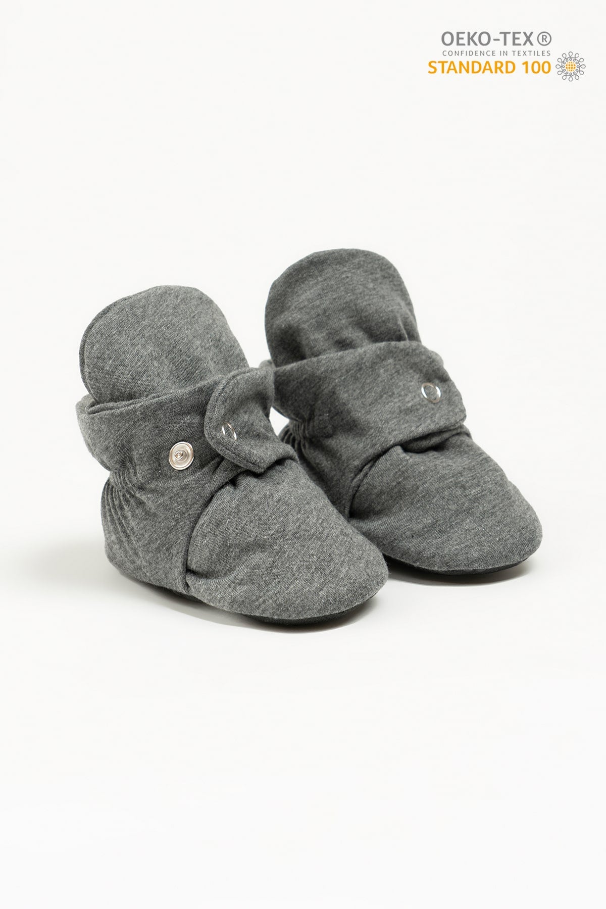 Summer Anthracite Organic Cotton Booties