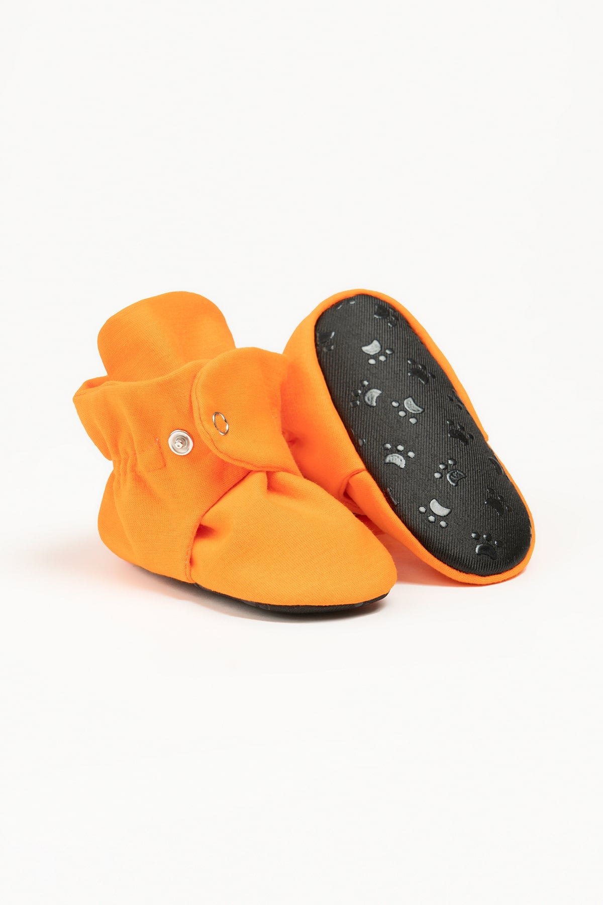 Summer Orange Organic Cotton Booties