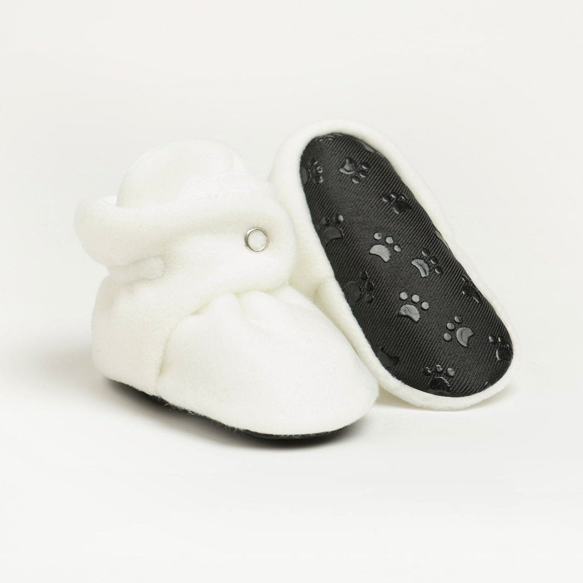 White Fleece Booties