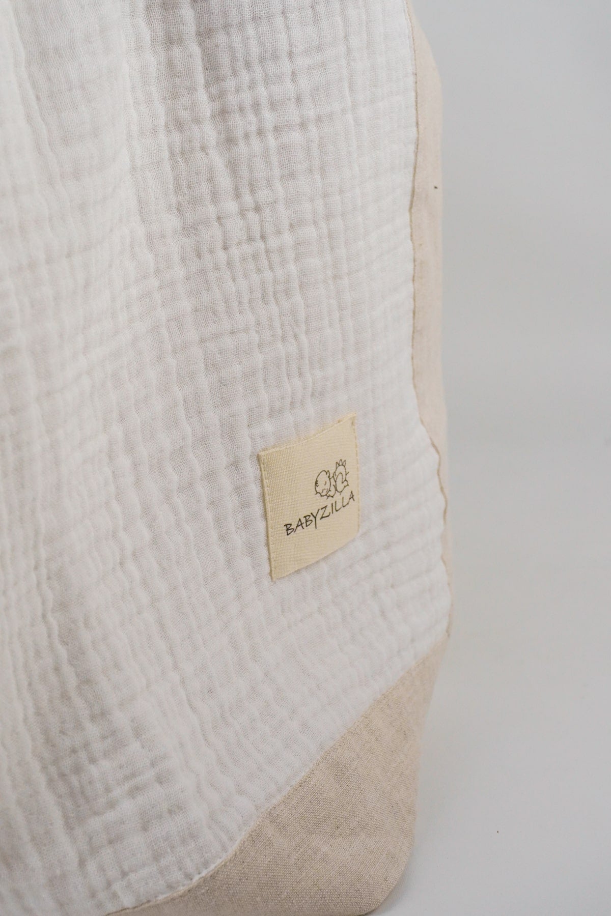 White Organic Muslin Baby Blanket